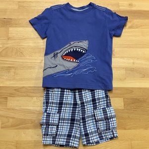 Hanna Andersson size 90/3T short and shirt set
